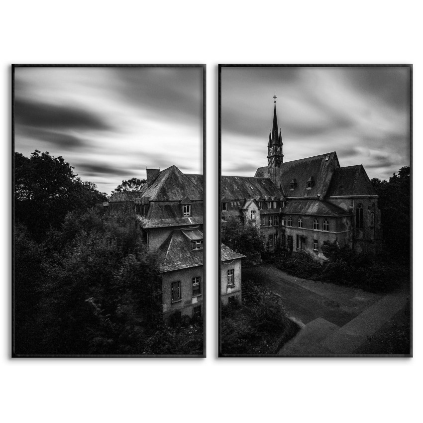 Old Church Tower - Poster in Two Pieces