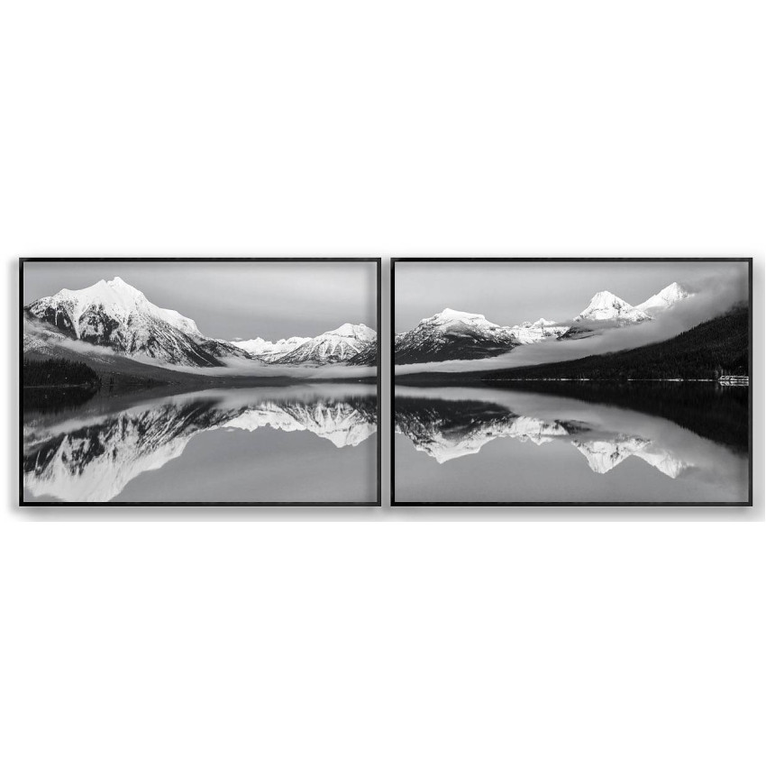 Mountains and Lake - Poster in Two Pieces