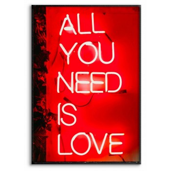 All You Need Is Love - Red Poster