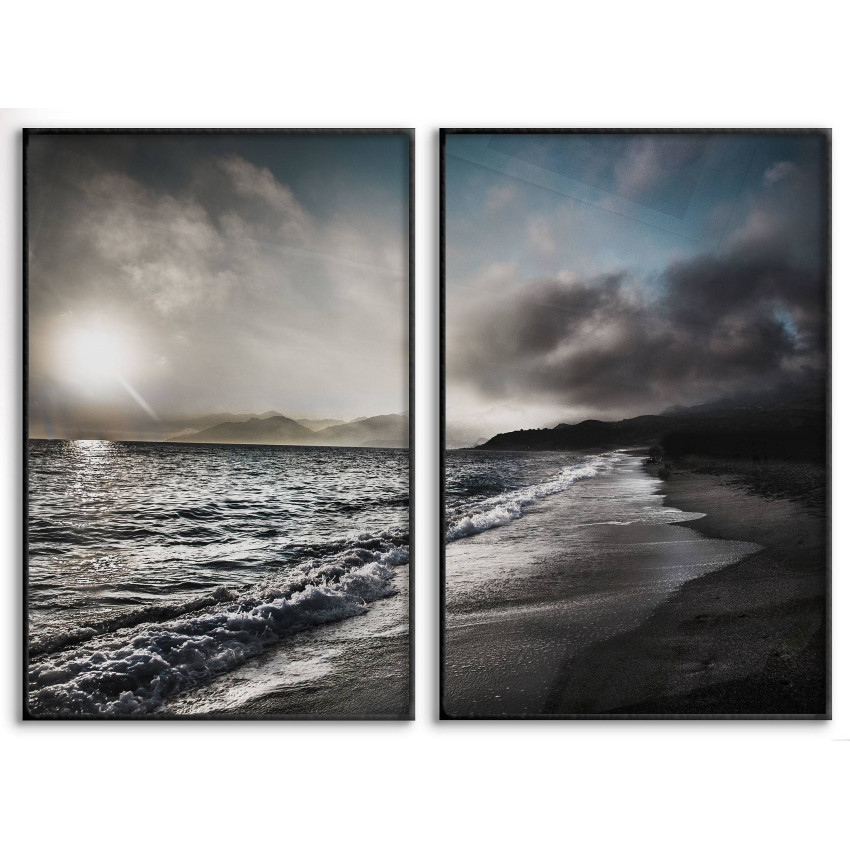 Beach and Waves - Poster in Two Pieces