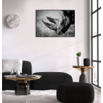 Rhino - Black and White Poster