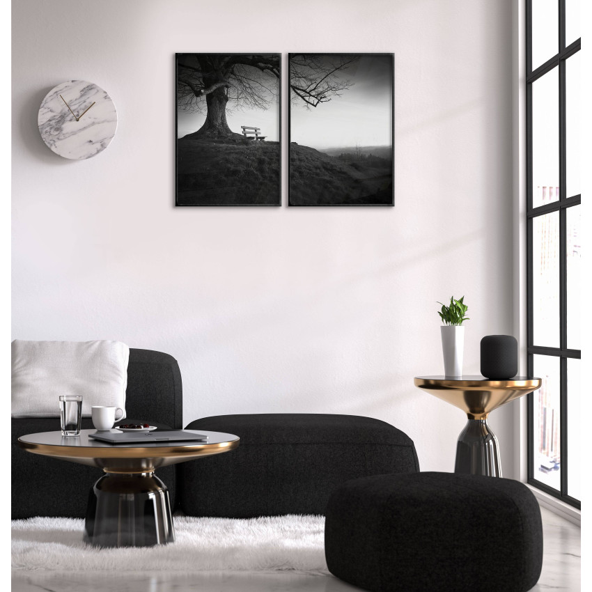 Nature and Bench - Poster in Two Pieces