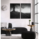 Nature and Bench - Poster in Two Pieces