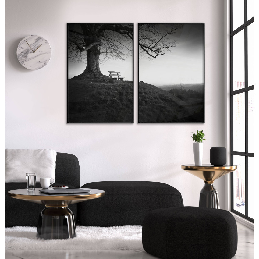 Nature and Bench - Poster in Two Pieces