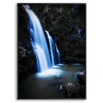 Light Blue Waterfall - Poster