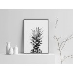 Simple Pineapple - Black and White Poster