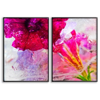 Abstract Art Flower - Two Piece Poster