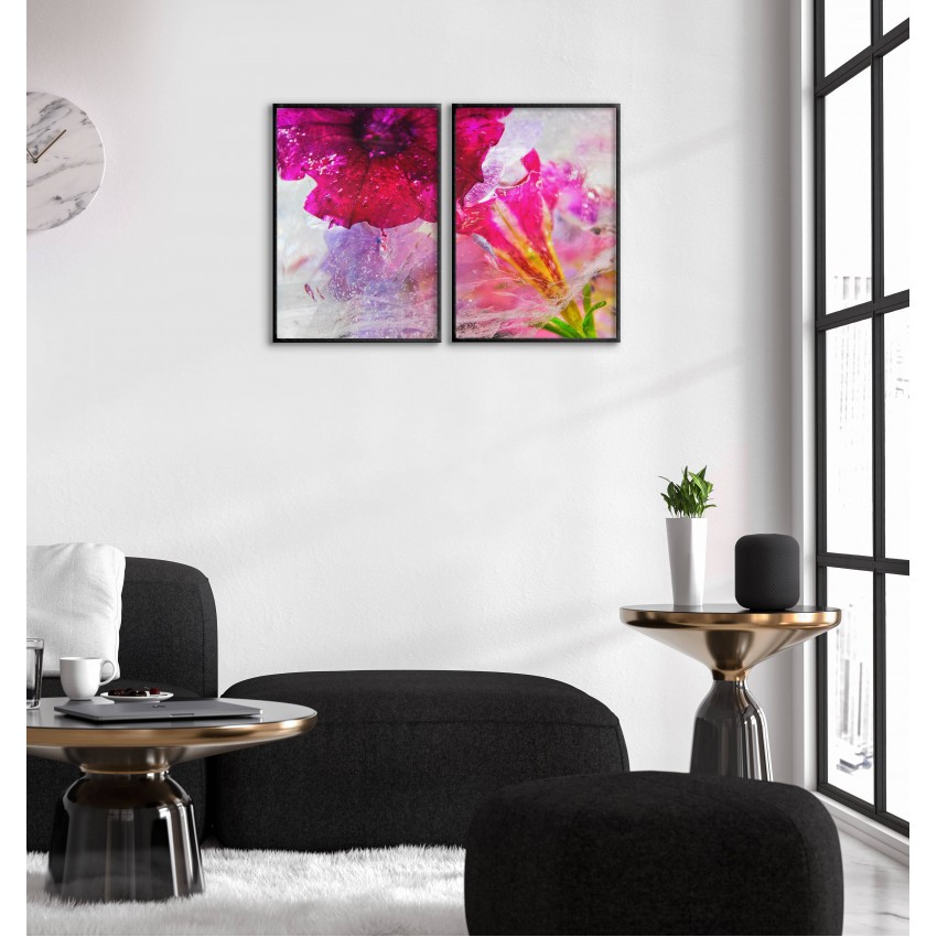 Abstrakt pensel målning - Uppdelad konst tavla Abstrakt pensel målning - Uppdelad konst tavla