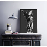 Beautiful Angel - Black and White Poster