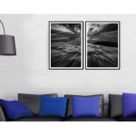 Mjuka vågor - Svartvitt havsmotiv i två delar