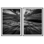 Mjuka vågor - Svartvitt havsmotiv i två delar