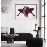 Abstrakt Kvinna - Rosa Fashion Poster