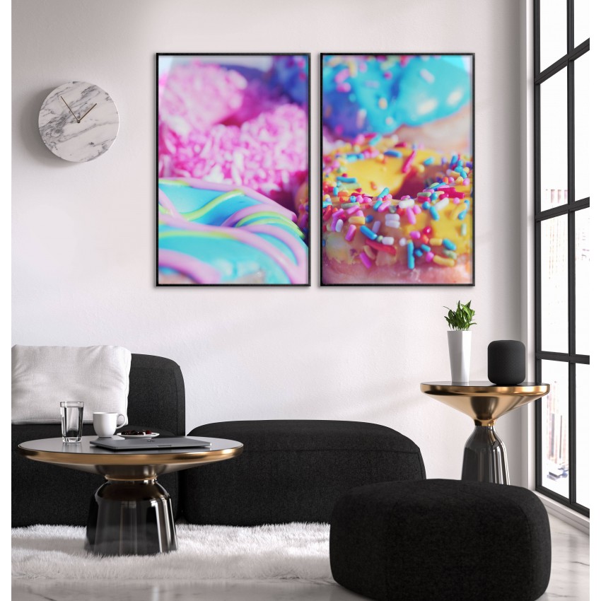 Cupcakes och donuts - Poster i två delar Cupcakes och donuts - Poster i två delar