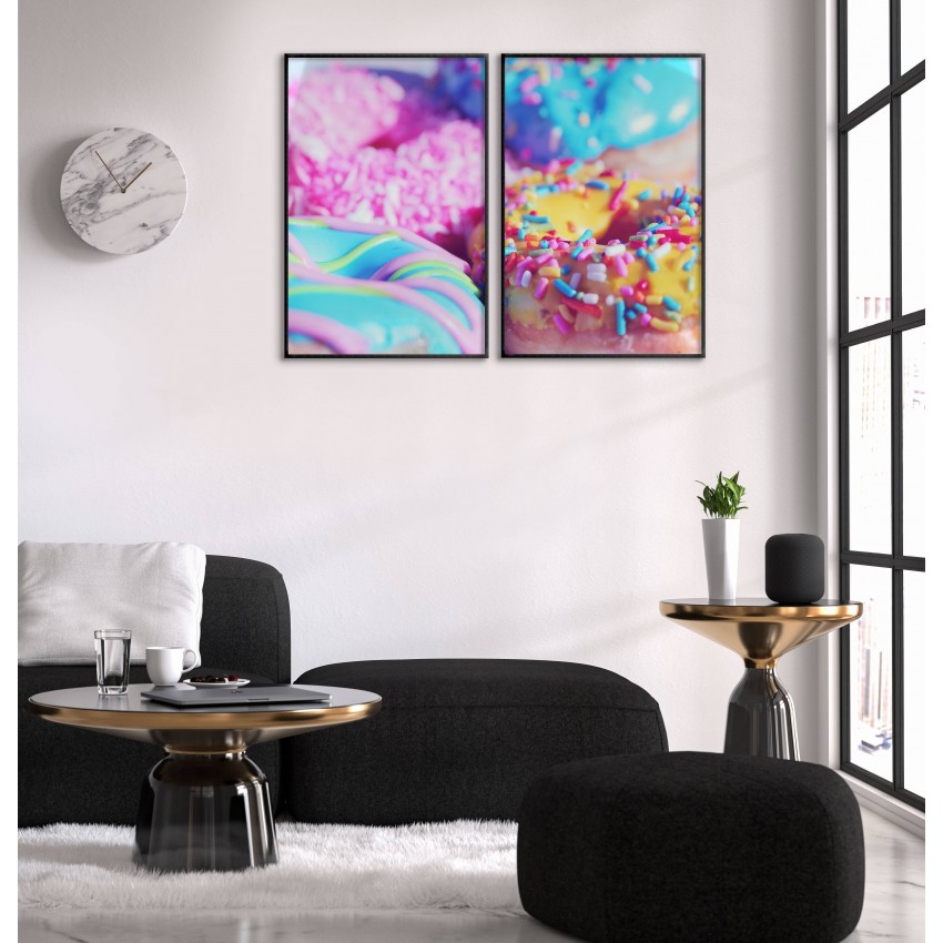 Cupcakes och donuts - Poster i två delar Cupcakes och donuts - Poster i två delar