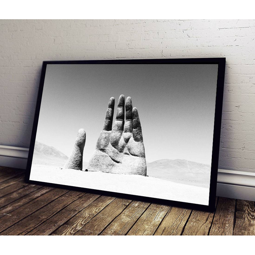 Hand in Sand - Abstract Poster