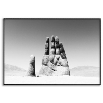 Hand in Sand - Abstract Poster