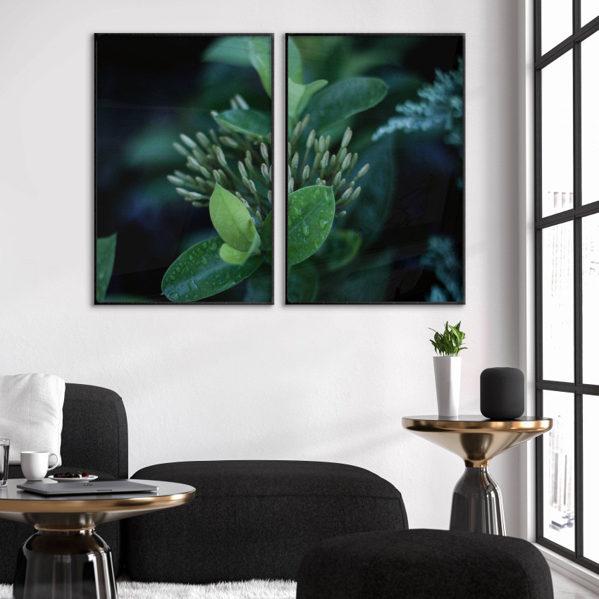 Green Leaves - Two Piece Poster