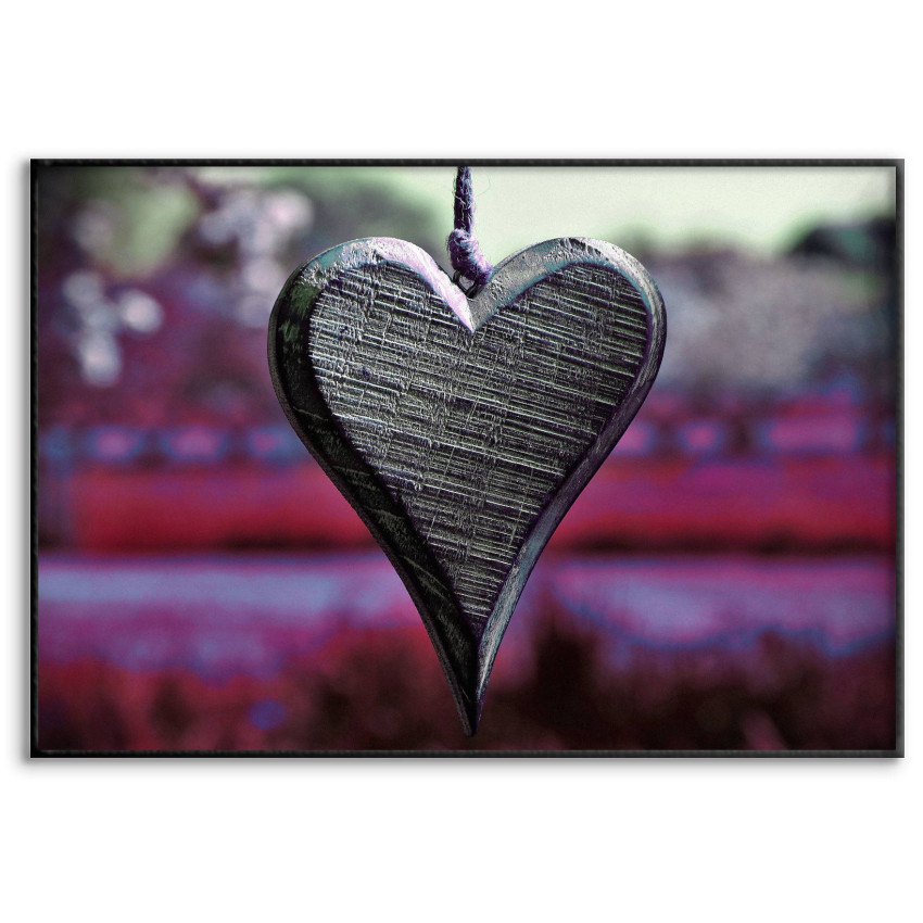 Hj&auml;rta i Tr&auml; - Simpel Trendig Rosa Poster