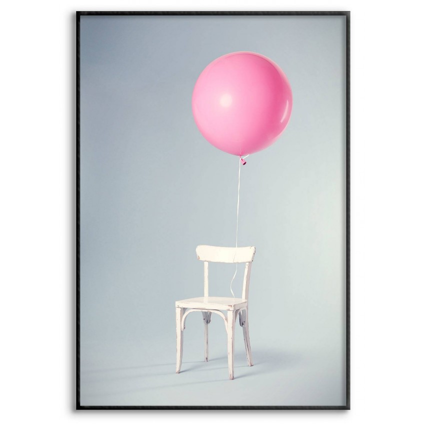 Rosa Ballong - Simpel Trendig Poster