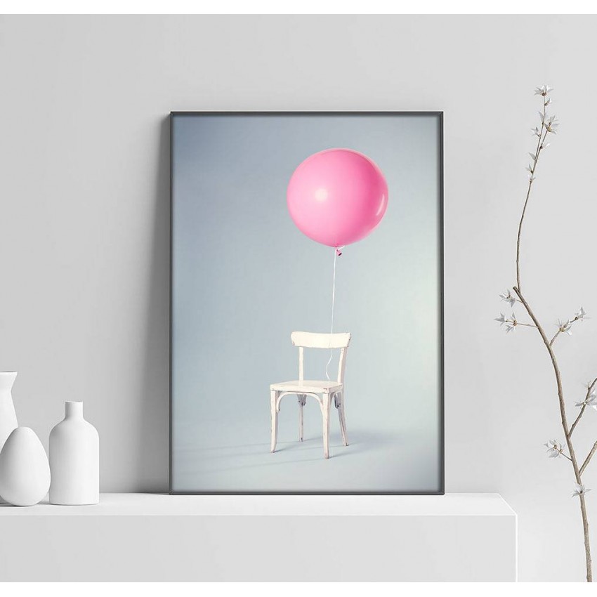 Rosa Ballong - Simpel Trendig Poster