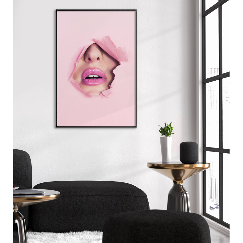 Rosa Läppar - Fashion Poster