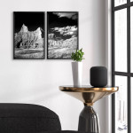 Mountains and Clouds - Two Piece Poster