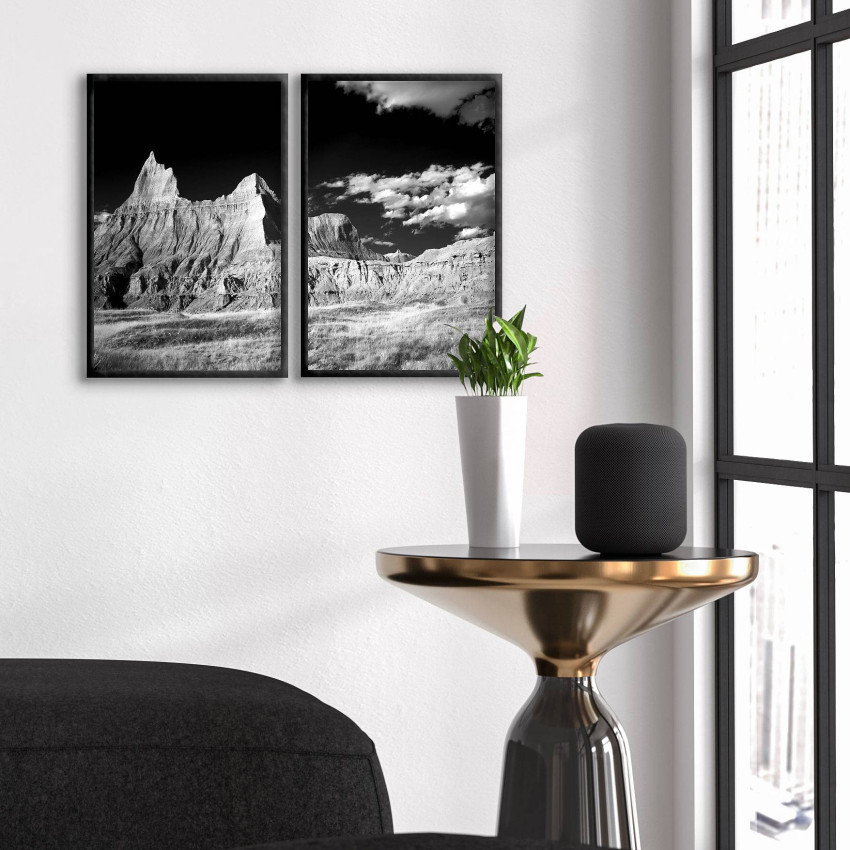 Mountains and Clouds - Two Piece Poster