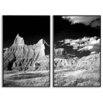 Mountains and Clouds - Two Piece Poster