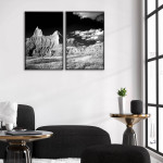 Mountains and Clouds - Two Piece Poster