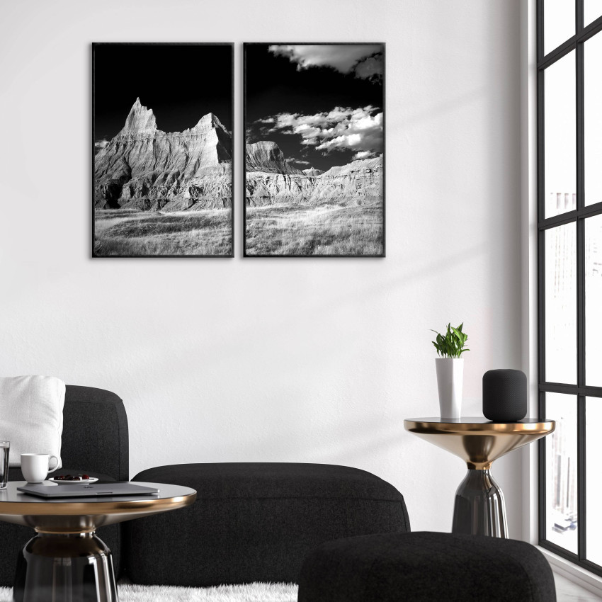 Mountains and Clouds - Two Piece Poster