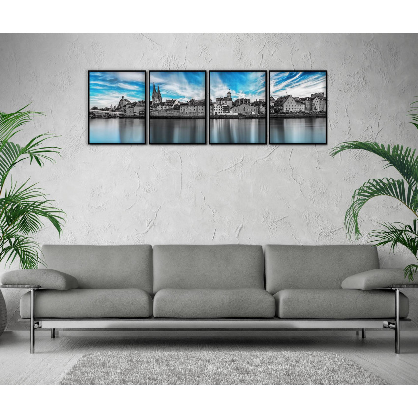 Panorama City Poster - Four Piece Poster