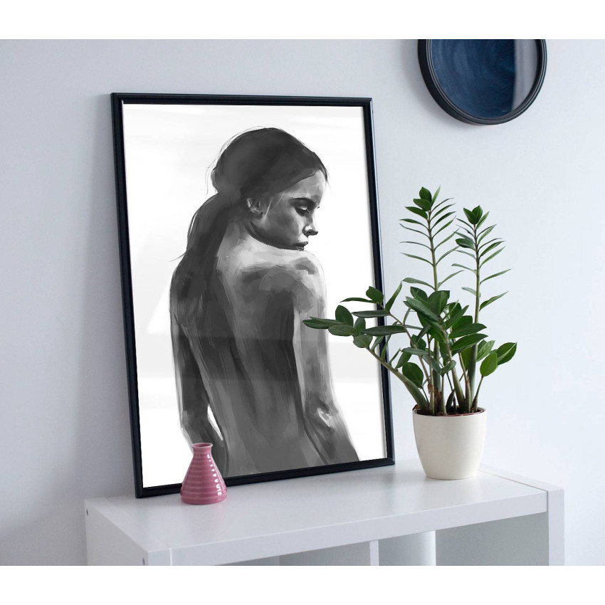 Woman - Black and White Poster