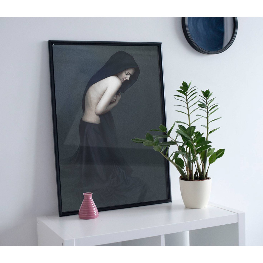 Mystisk Kvinna i Profil - Fashion Poster