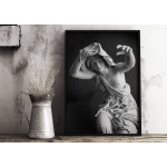 Statue Rome Woman - Black and White Poster