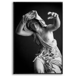 Statue Rome Woman - Black and White Poster