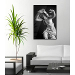 Statue Rome Woman - Black and White Poster