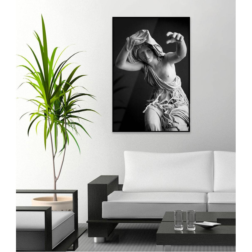 Statue Rome Woman - Black and White Poster