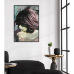 Trendig Kvinna Graffiti - Fashion & Konst Poster