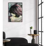 Trendig Kvinna Graffiti - Fashion & Konst Poster