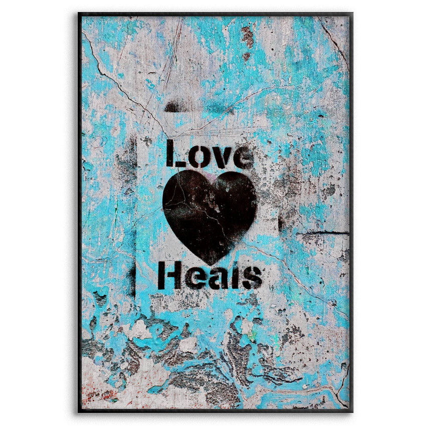 Love Heals - Retro Poster