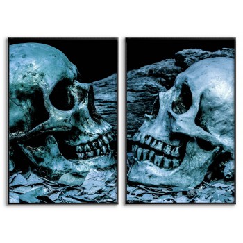 Human Skulls - Two Piece Poster