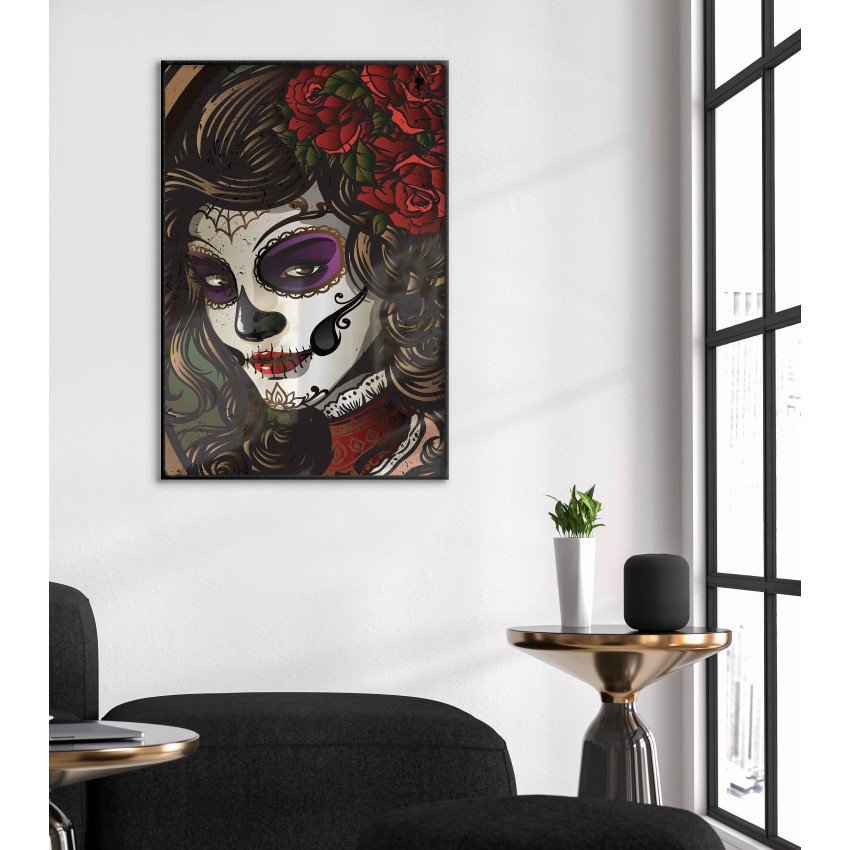 Sugerskull Kvinna - Illustration Poster Sugerskull Kvinna - Illustration Poster