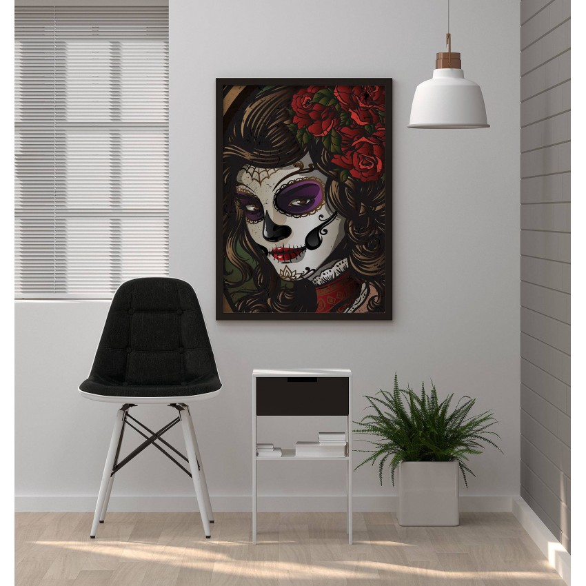 Sugerskull Kvinna - Illustration Poster Sugerskull Kvinna - Illustration Poster