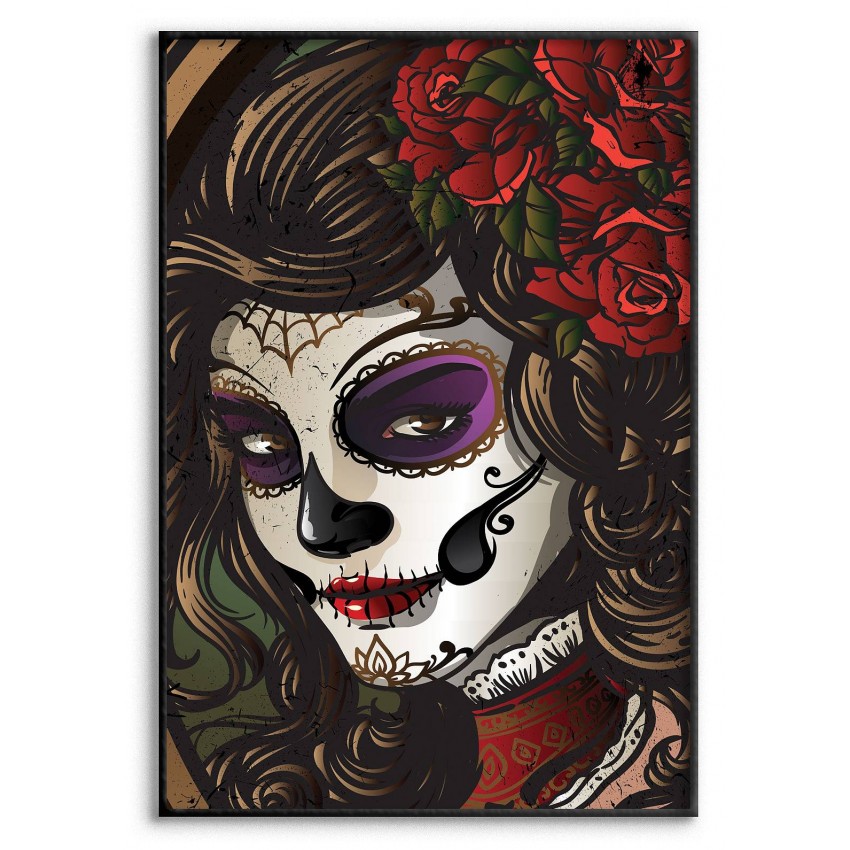 Sugerskull Kvinna - Illustration Poster Sugerskull Kvinna - Illustration Poster