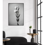 Tulips - Simple Black and White Poster