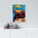 Yeah Illustration - Pop Art Poster