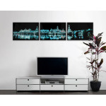 City and Street - Three Piece Poster