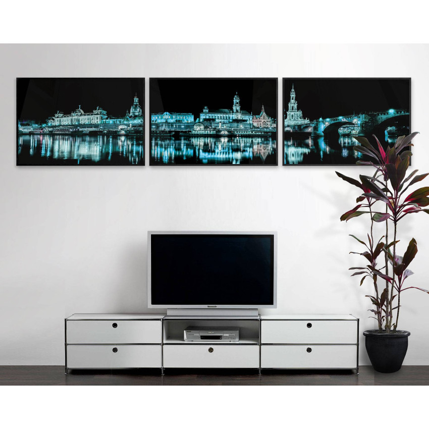 City and Street - Three Piece Poster