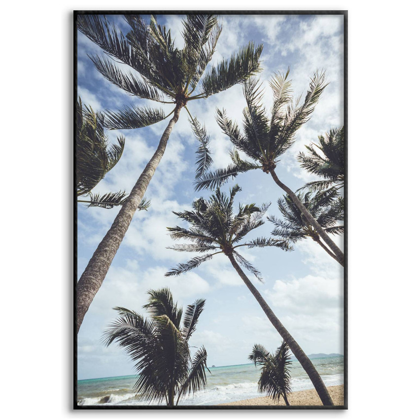 Palm Trees - Simple Vintage Poster