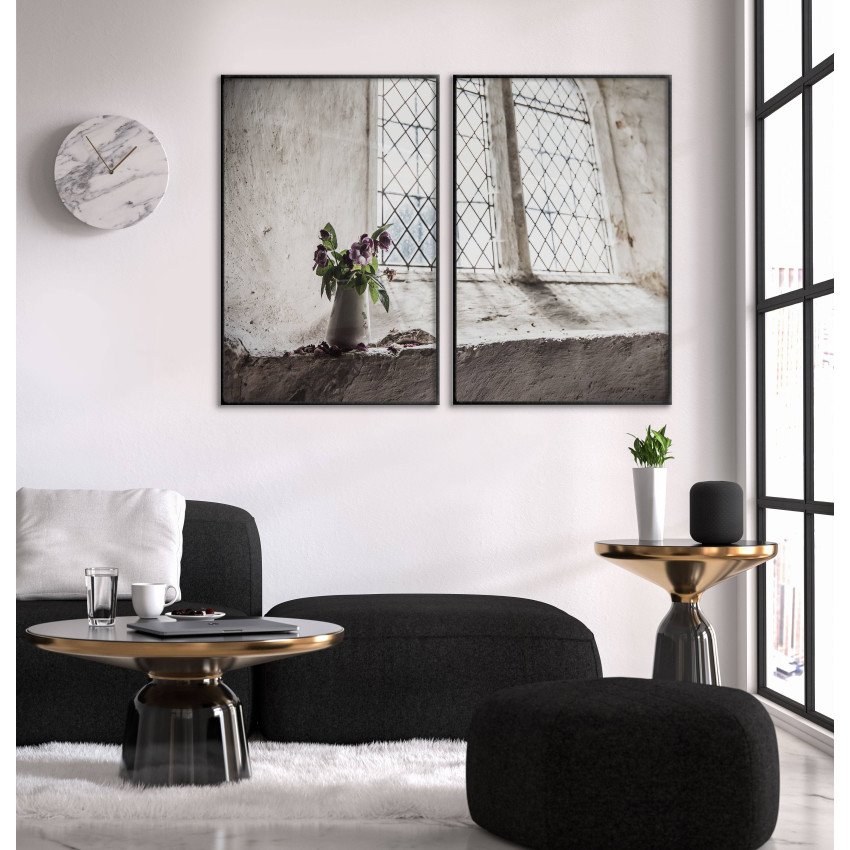 Window and Flowers - Two Piece Poster